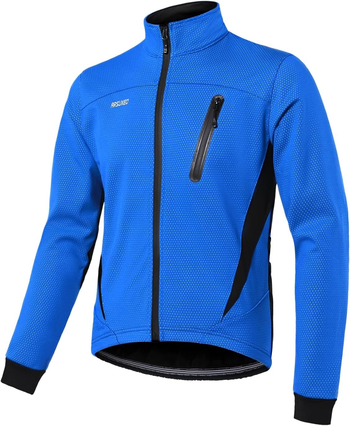 FDX Men's Thermodream Winter Cycling Jersey Long Sleeve, Water Resistant,  Windproof, Thermal, Lightweight, Warm Super Roubaix Fabric, Cycle Top,  Bicycle Riding Sports MTB Clothing (Blue S) : : Fashion