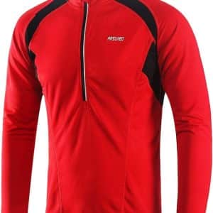 ARSUXEO Cycling Jersey Mens Long Sleeve