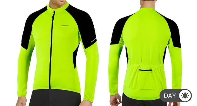 BERGRISAR Cycling Jersey Mens Long Sleeve Cycle Tops Mtb Bike Shirts Cycling Shirts Tops for Men