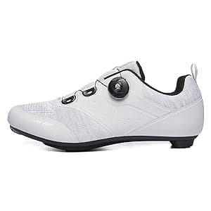 Grey cycling shoes