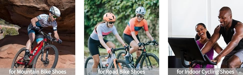 Cycling shoes with cleats